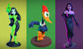 make stylized,cartoon 3d characters