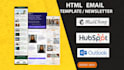 design and code a responsive email template and newsletter