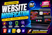 fix edit and modify existing website