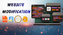 fix edit and modify existing website