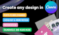 create any design in canva