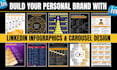 design linkedin posts, carousel posts, infographics ,cheat sheets
