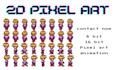 create 2d pixel art, 2d sprite sheet, pixel art sprite, 8 bit 16 bit animation