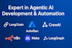 build ai automation workflows using langchain n8n and crewai for your business