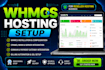 install and set up whmcs for your reseller hosting business