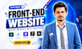 do website development as front end developer