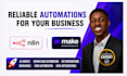 build n8n ai automation workflows make com automation social media auto posting