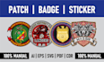 design custom badge, patch, sticker
