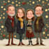 do christmas caricature card