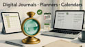 do digital journal design, prayer journal, planner, workbook, canva book design