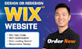 create wix website, wix website design or redesign