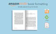do book formatting, typesetting, book layout for KDP