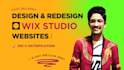 desgin wix website, redesign, fully responsive