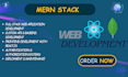 design and build a full stack web application using mern mean and others