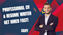 create a professional CV or resume that gets you hire