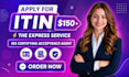 apply for individual taxpayer identification number itin application as caa