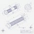 2d mechanical part drawings in autocad