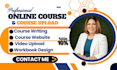 build online course website upload video course in kajabi thinkific teachable