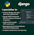 build modern python django websites and apis