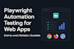do end to end web automation tests using playwright