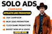 do USA solo ads campaign, affiliate link,MLM promotion leads generation, sign up