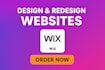 design and redesign wix website