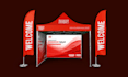 design canopy tents, backdrops, and flags for your event