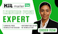 design convertkit mailerlite newsletter design kit landing page email sequence