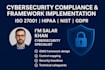 provide cyber security consultancy of iso 27001, hipaa, gdpr, nist standard