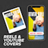 create covers for reels and youtube thumbnails