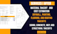 do drywall estimate quantity takeoff and bid using planswift
