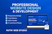 create a responsive HTML and CSS website