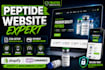 design peptide website with coa and payment gateway setup