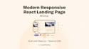 create a responsive react landing page