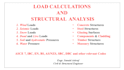 do wind load and seismic load calculations and structural analysis