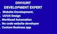 create a modern responsive website in divhunt