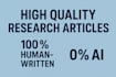 write research article without using ai