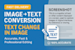 extract text from images and edit image text accurately