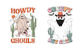 make hand drawn halloween cartoon cactus logo