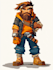 draw 2d game character illustration