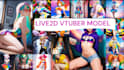design vtuber and live2d model rigging in anime style