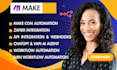 fix make com, made com, make com automation, zapier automation, make com expert