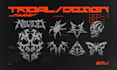 create a neo sigi tribal design for a clothing brand, band, or music artwork