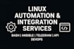 automate linux tasks with bash, ansible, and API integration