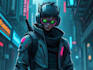 make a cyberpunk character art