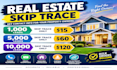 provide real estate skip tracing in bulk