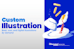 create custom digital illustrations