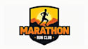 design outstanding running man marathon logo