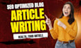 write SEO articles for food, fashion and travel blogs