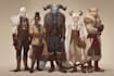 make a high quality dnd party portrait